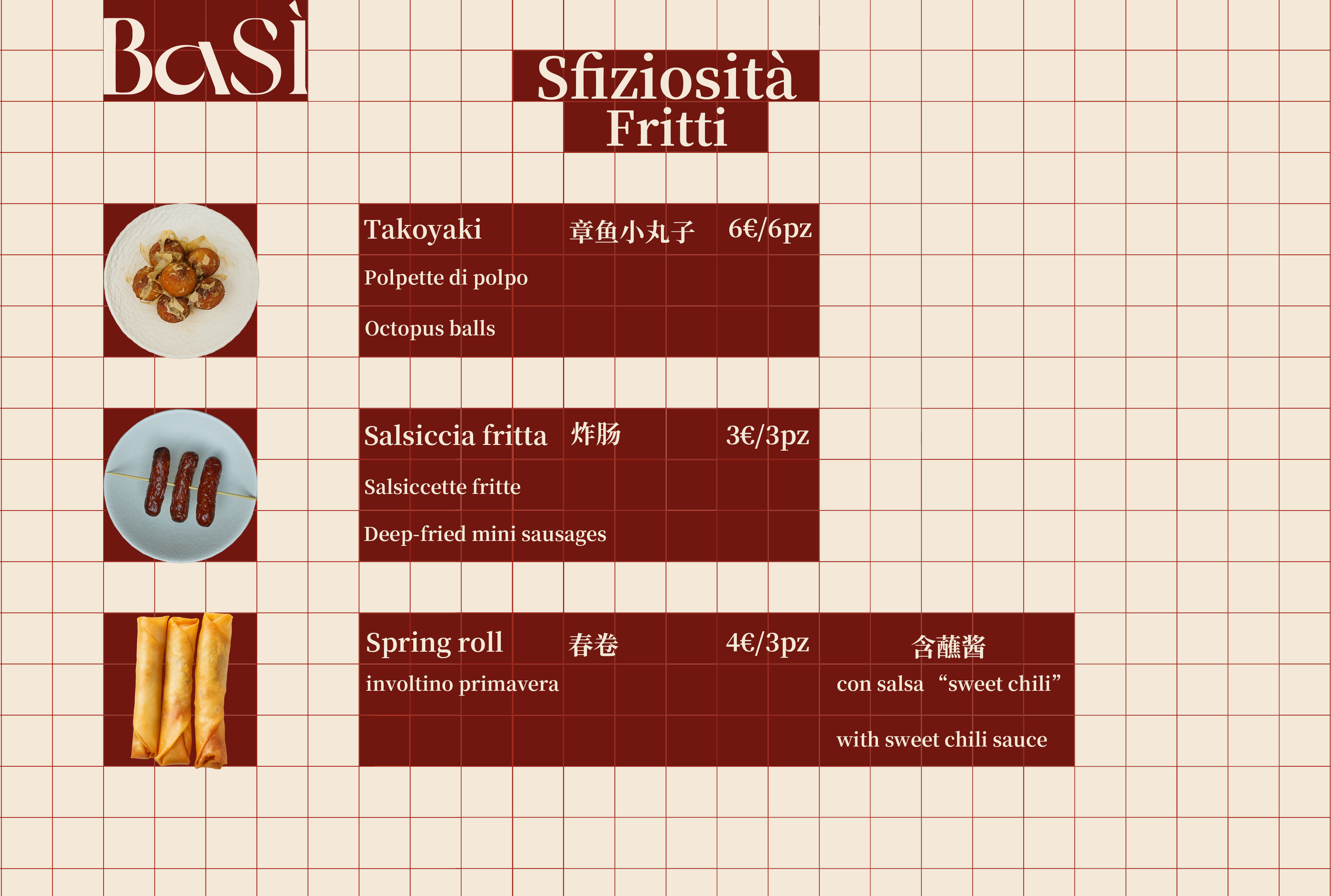Menu Basì – Sfiziosità 1